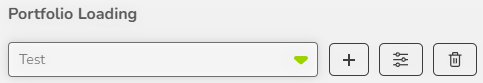MantaWealth portfolio selector with the create, filter, and delete buttons